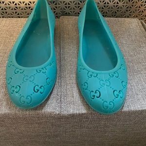 Gucci jelly ballerina shoes size 40